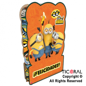 MINIONS PIATA CARTON x 1